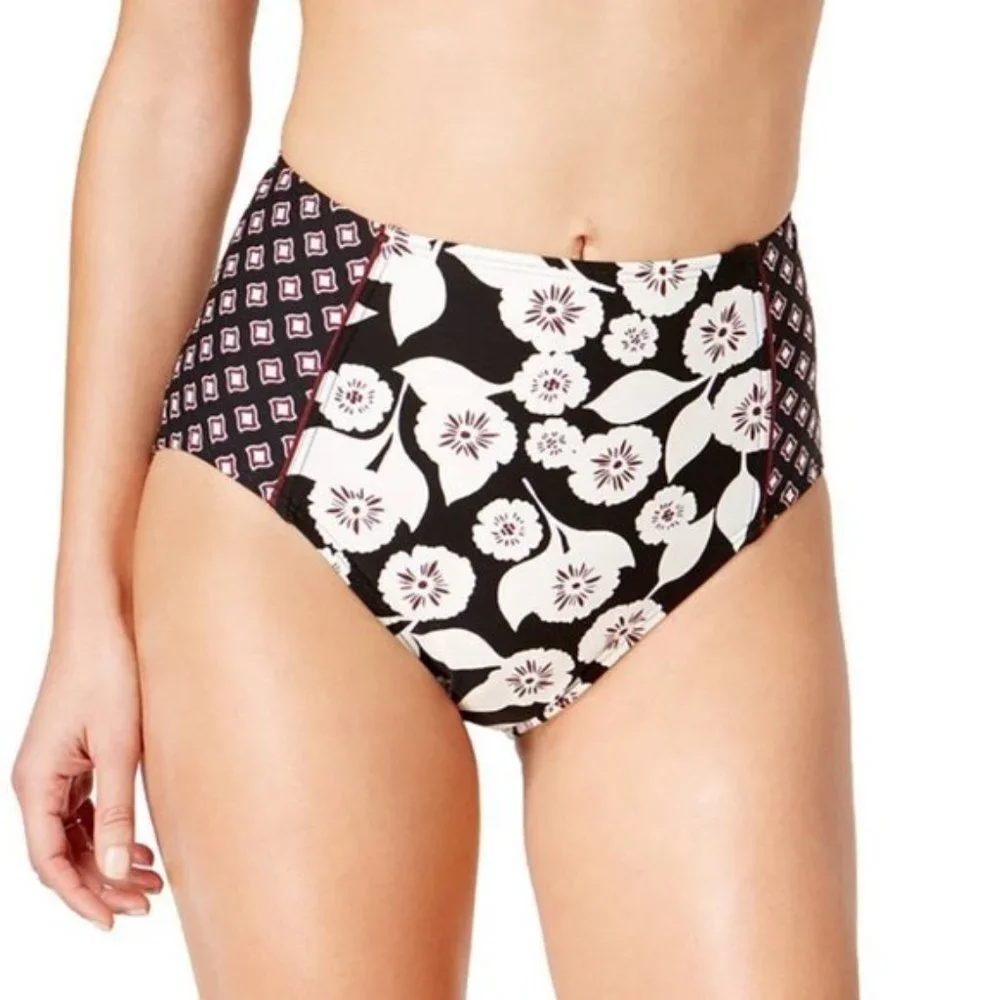 Kate Spade Aliso Beach Floral High Waist Swim Bikini Bottom